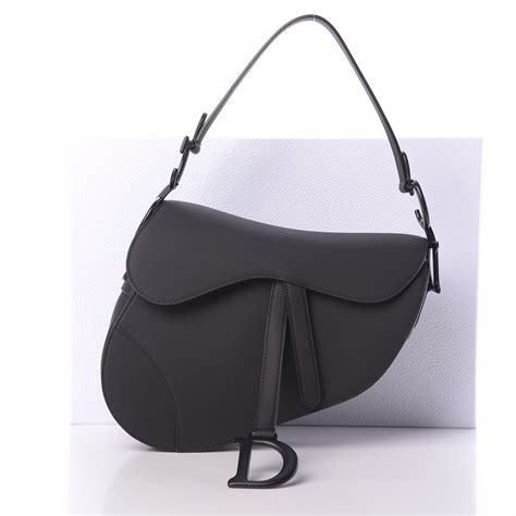 dior matte black strap|CHRISTIAN DIOR Ultra Matte Calfskin Mini Saddle Bag Black .